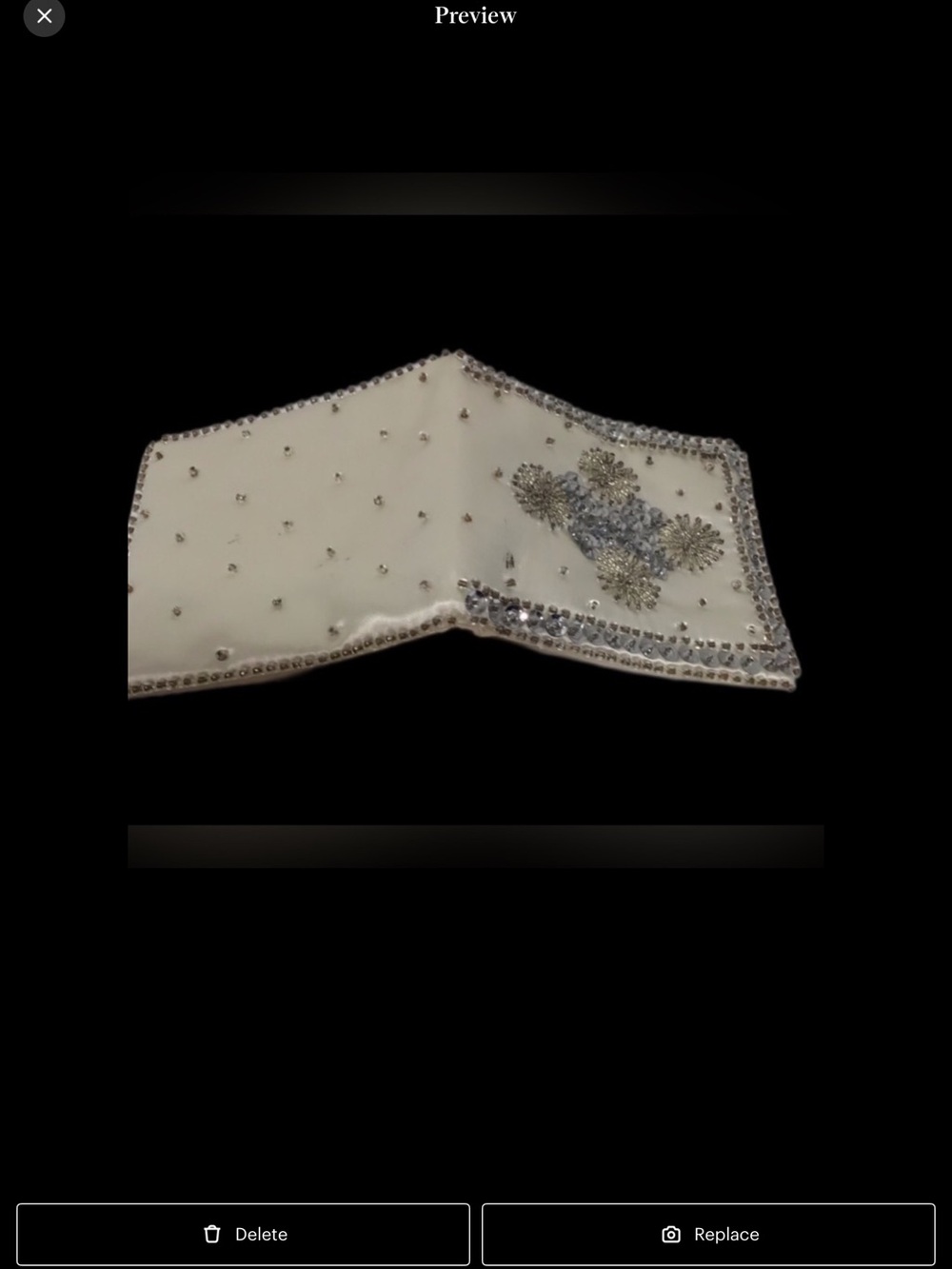 CAROUSEL Beaded Silk Bifold Wallet and Coin Purse Set VINTAGE NIB - Picture 11 of 13